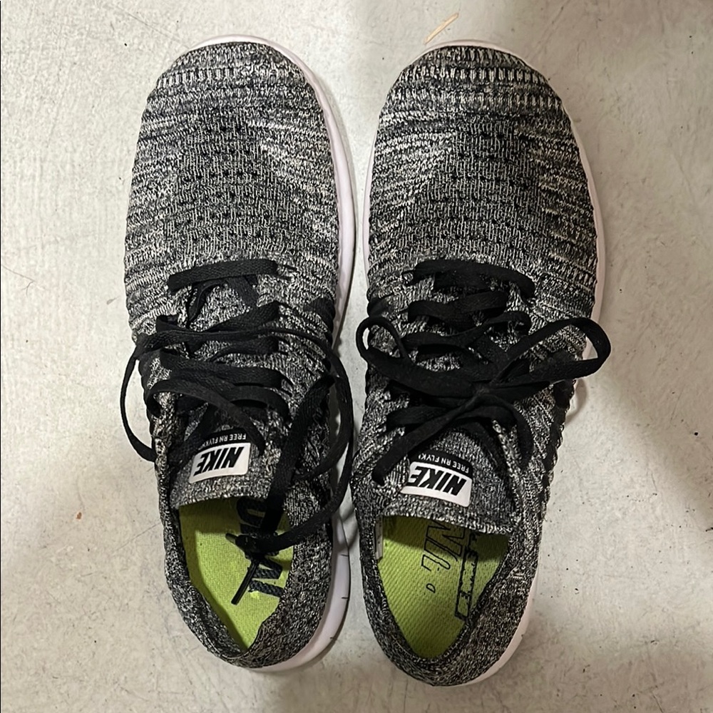 Nike Black and White Flyknit Sneakers